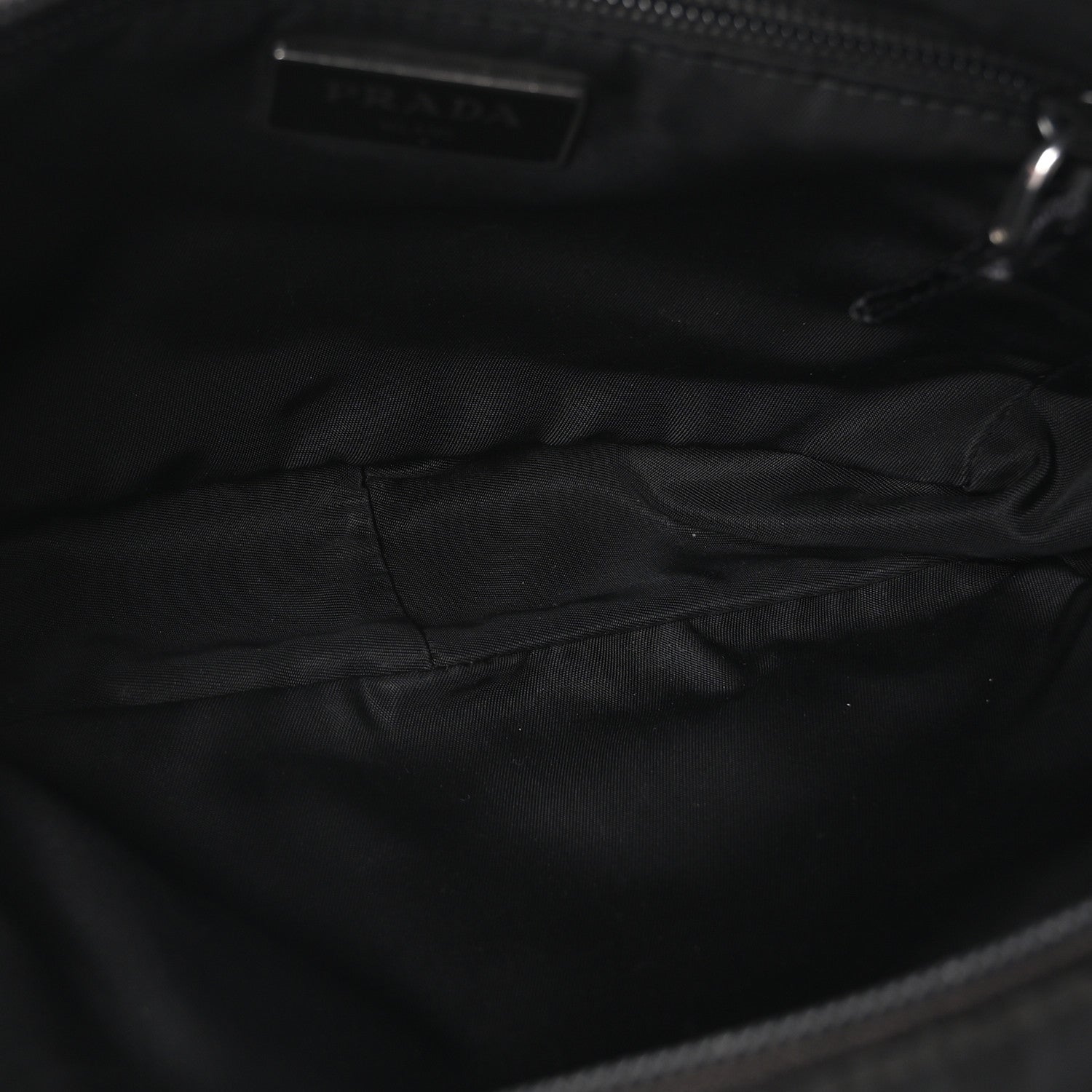 Prada Tessuto Nylon Double Pocket Belt Bag Black 5 of 10