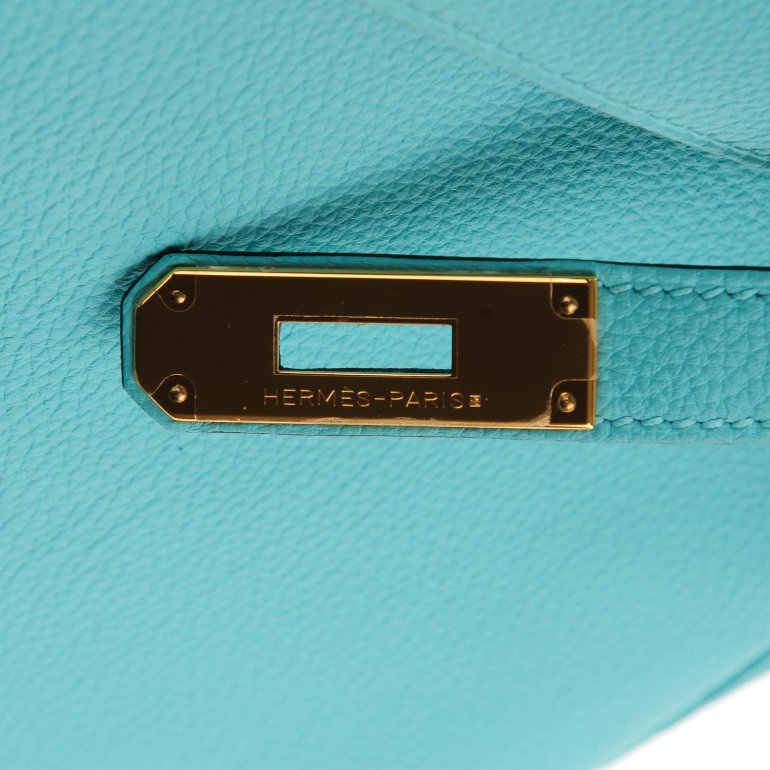Hermes Togo Kelly Retourne 32 Bleu Atoll 10 of 26