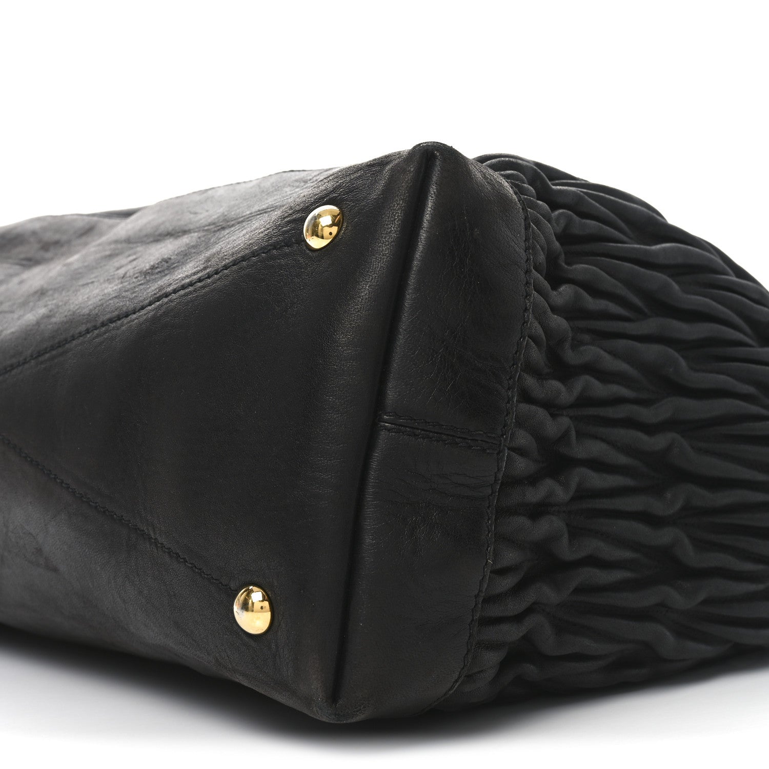 Miu Miu Nappa Matelasse Top Handle Black 9 of 10