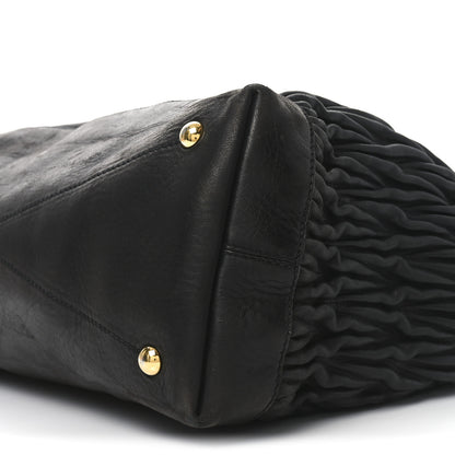 Miu Miu Nappa Matelasse Top Handle Black 9 of 10