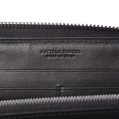 Bottega Veneta Nappa Intrecciato Gradient Spotted Zip Around Wallet Black Gray 6 of 13