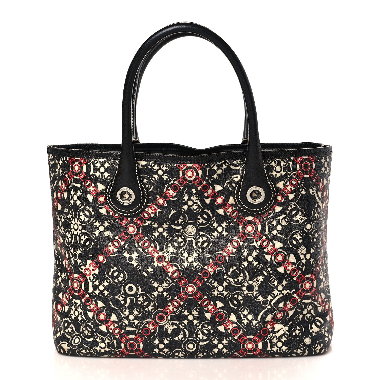 Chanel Coated Canvas Coco Small Tote Black 3 of 10