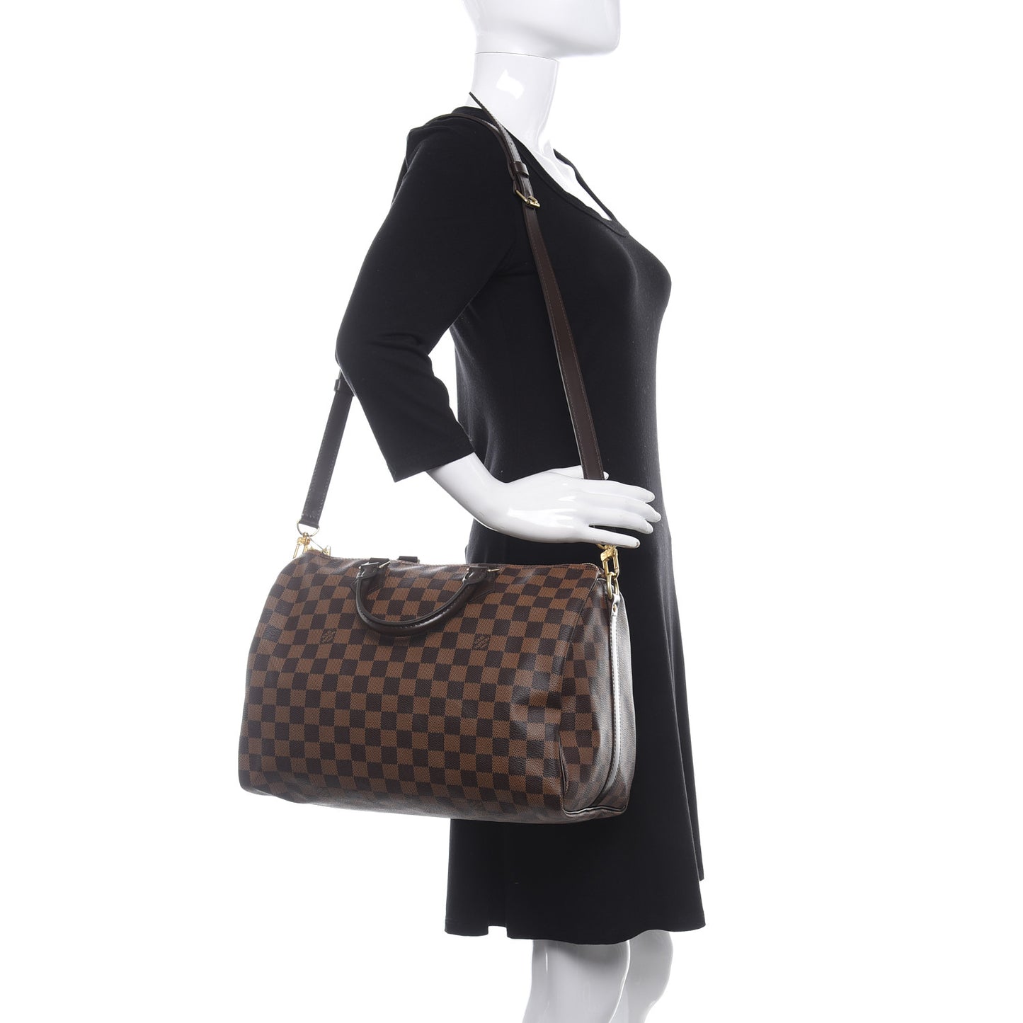 Damier Ebene Speedy Bandouliere 35