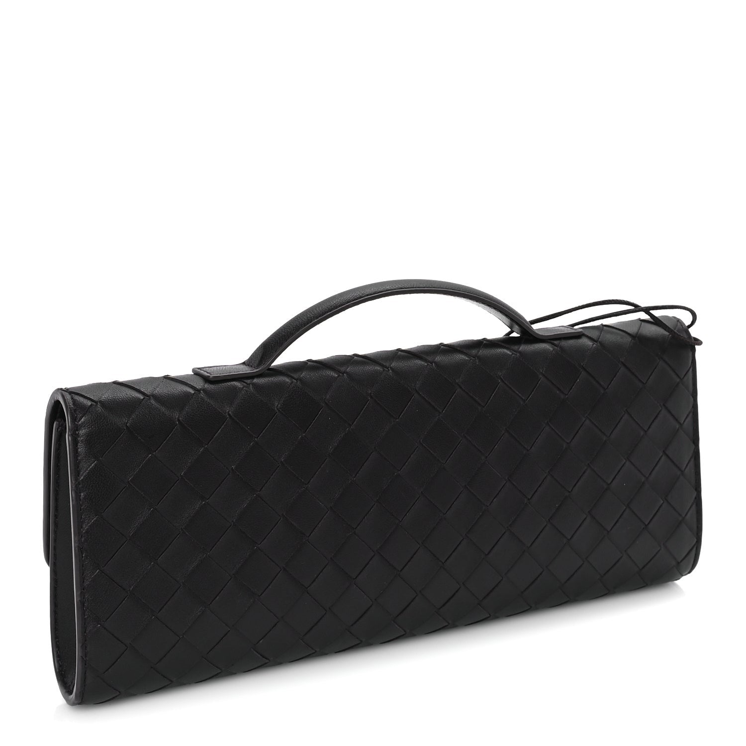 Bottega Veneta Nappa Intrecciato Long Andiamo Top Handle Clutch Fondant 2 of 7