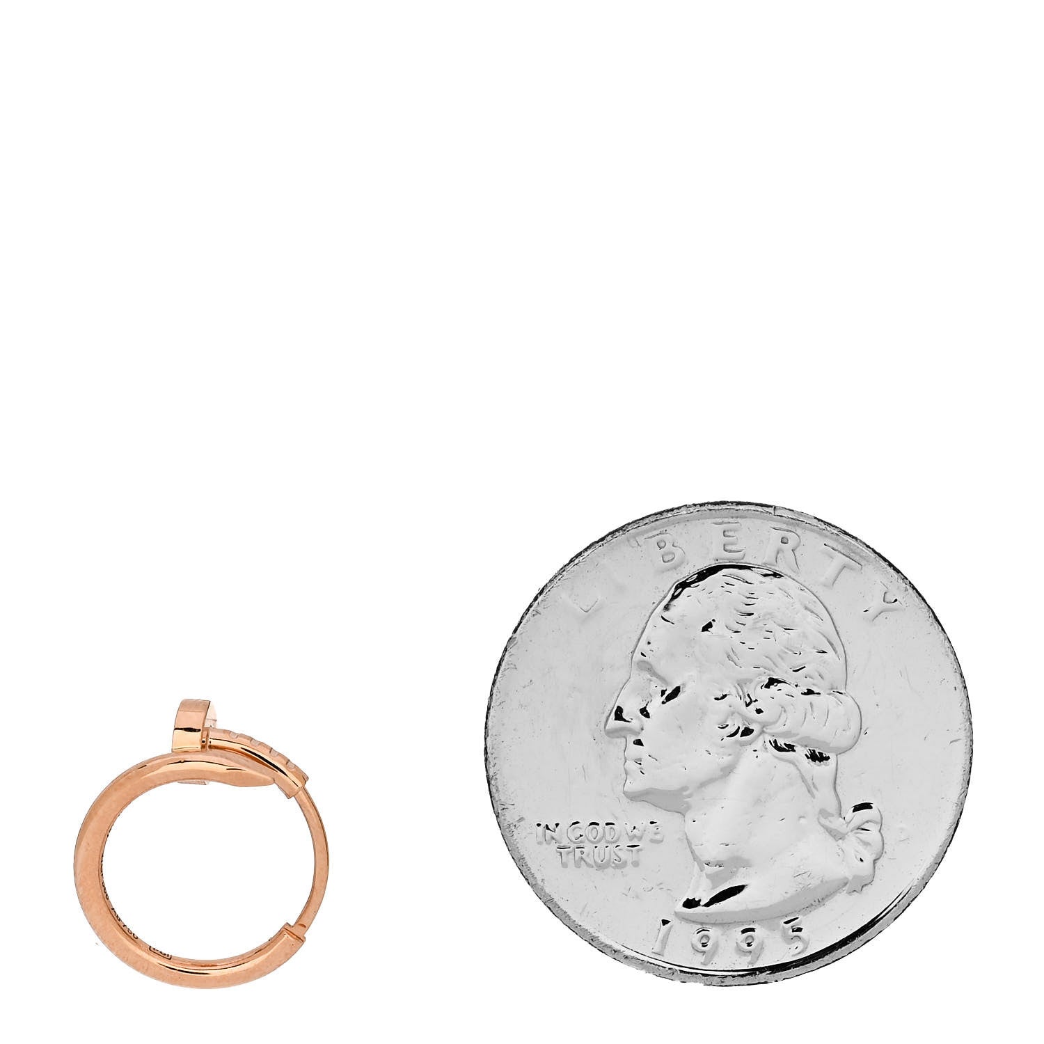 Cartier 18K Pink Gold Juste Un Clou Single Hoop Earring 2 of 5