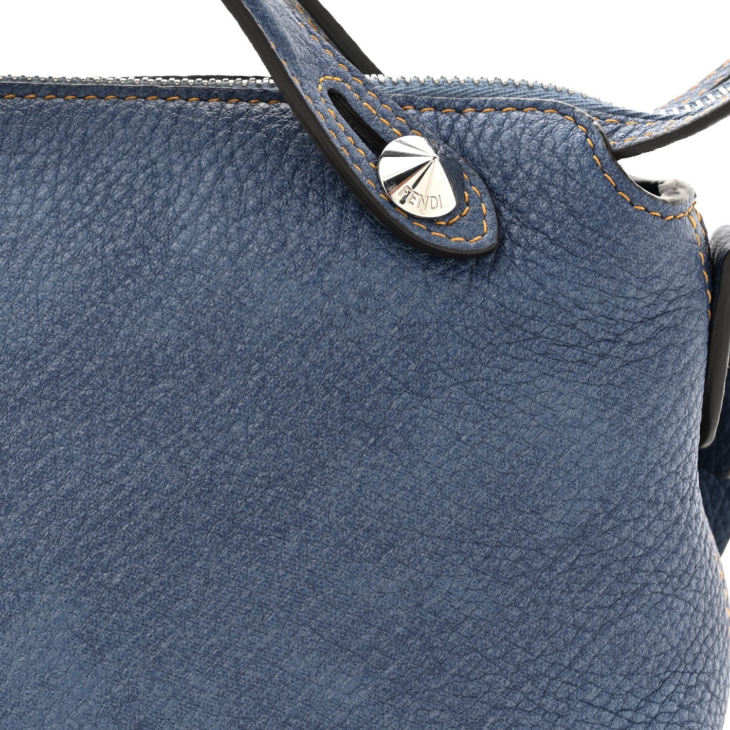 Fendi Denim Effect Cuoio Romano Mini By The Way Soft Myrtle 7 of 7