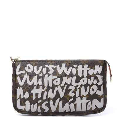 Louis Vuitton Monogram Graffiti Pochette Accessories Silver 1 of 9