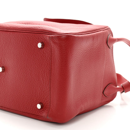 Hermes Taurillon Clemence Lindy 34 Rouge Vif 10 of 10
