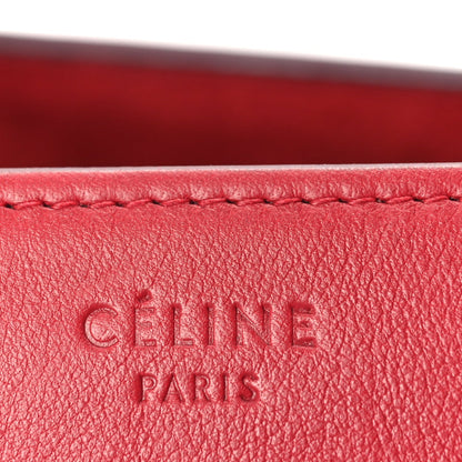 Celine Supple Calfskin Medium Phantom Luggage  Red 5 of 8
