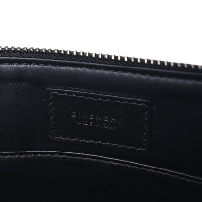 Givenchy Calfskin Paris Print Medium Cosmetic Pouch  Black 6 of 6