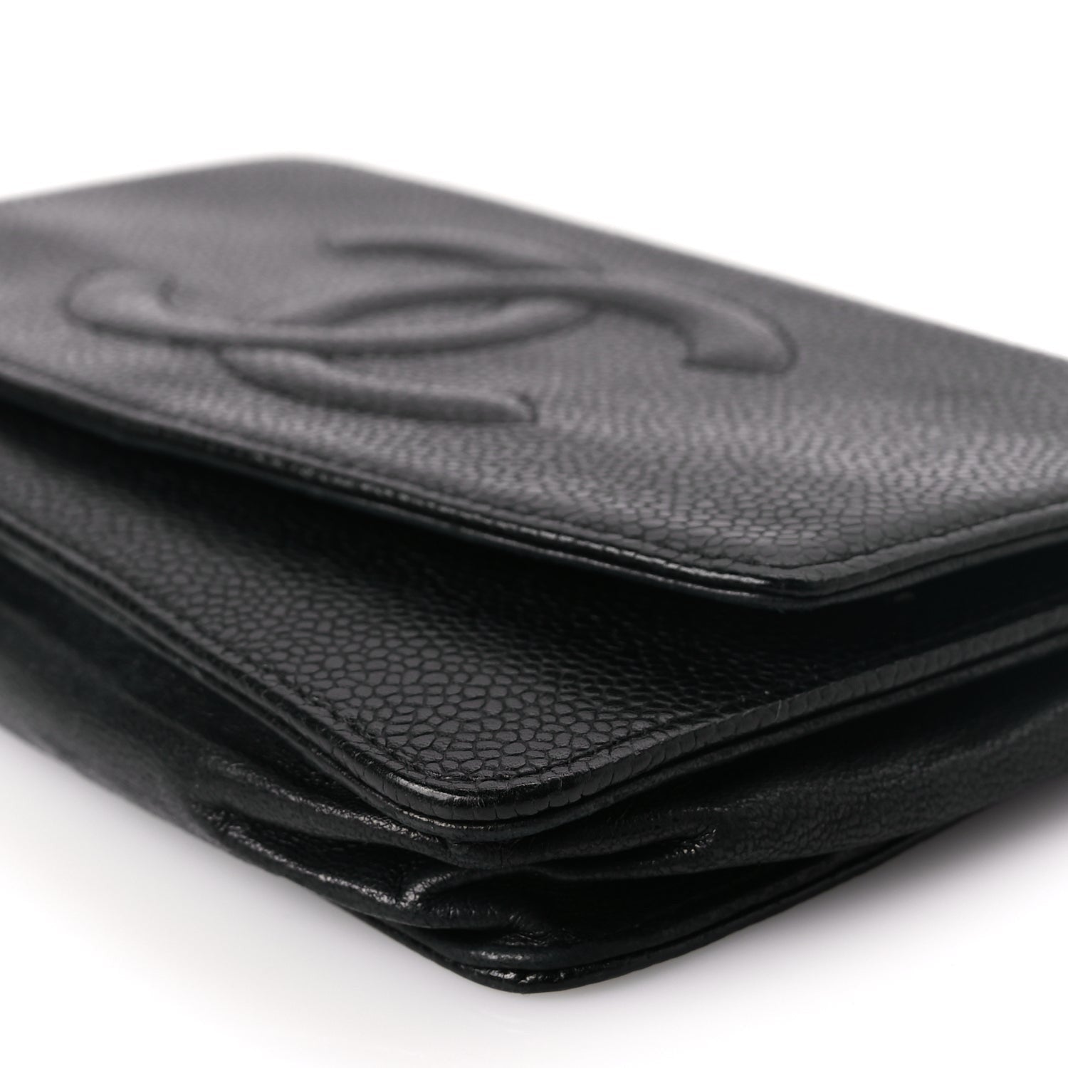 Chanel Caviar Timeless CC Wallet On Chain WOC Black 9 of 9