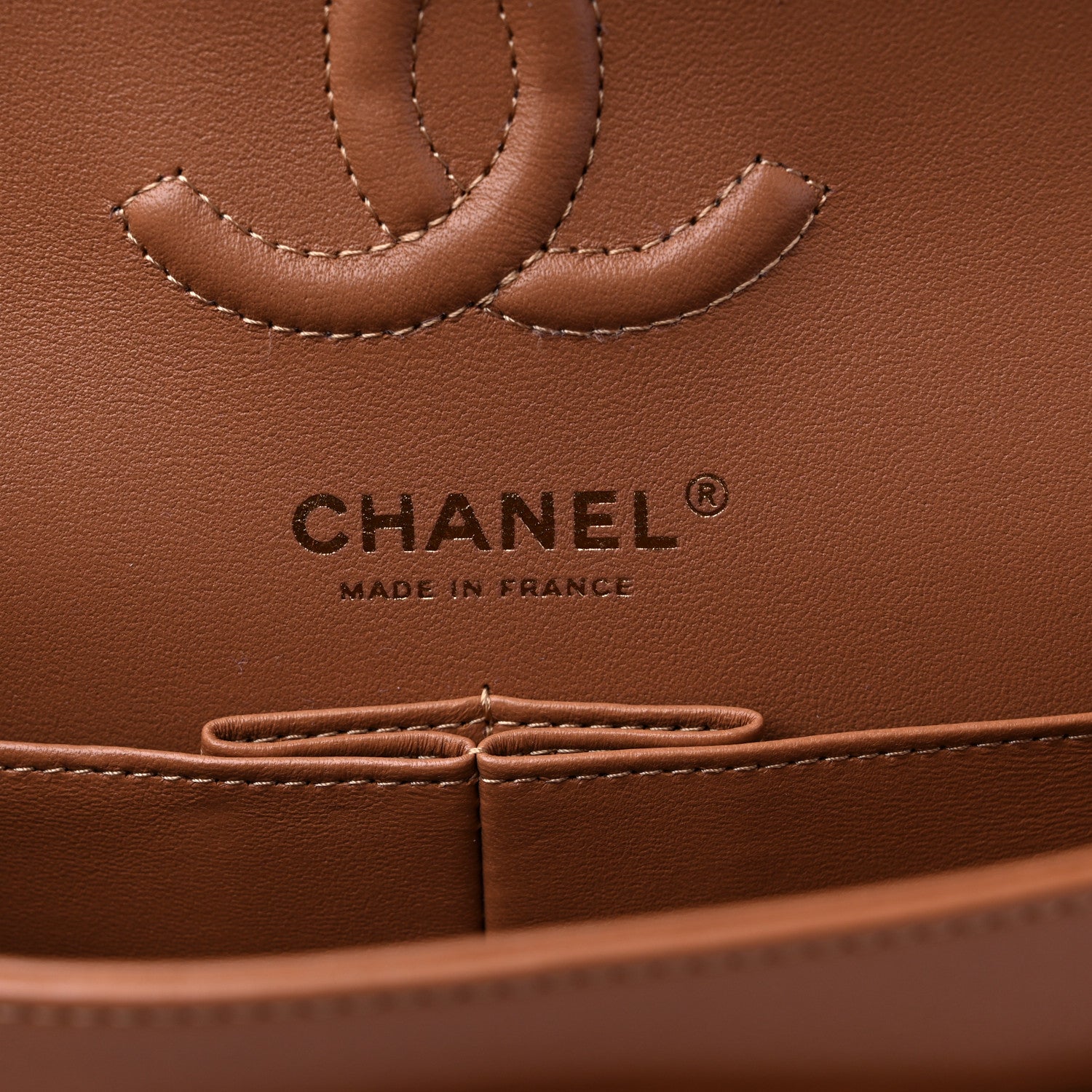 Chanel Lambskin Quilted Small Double Flap Brown 6 of 9