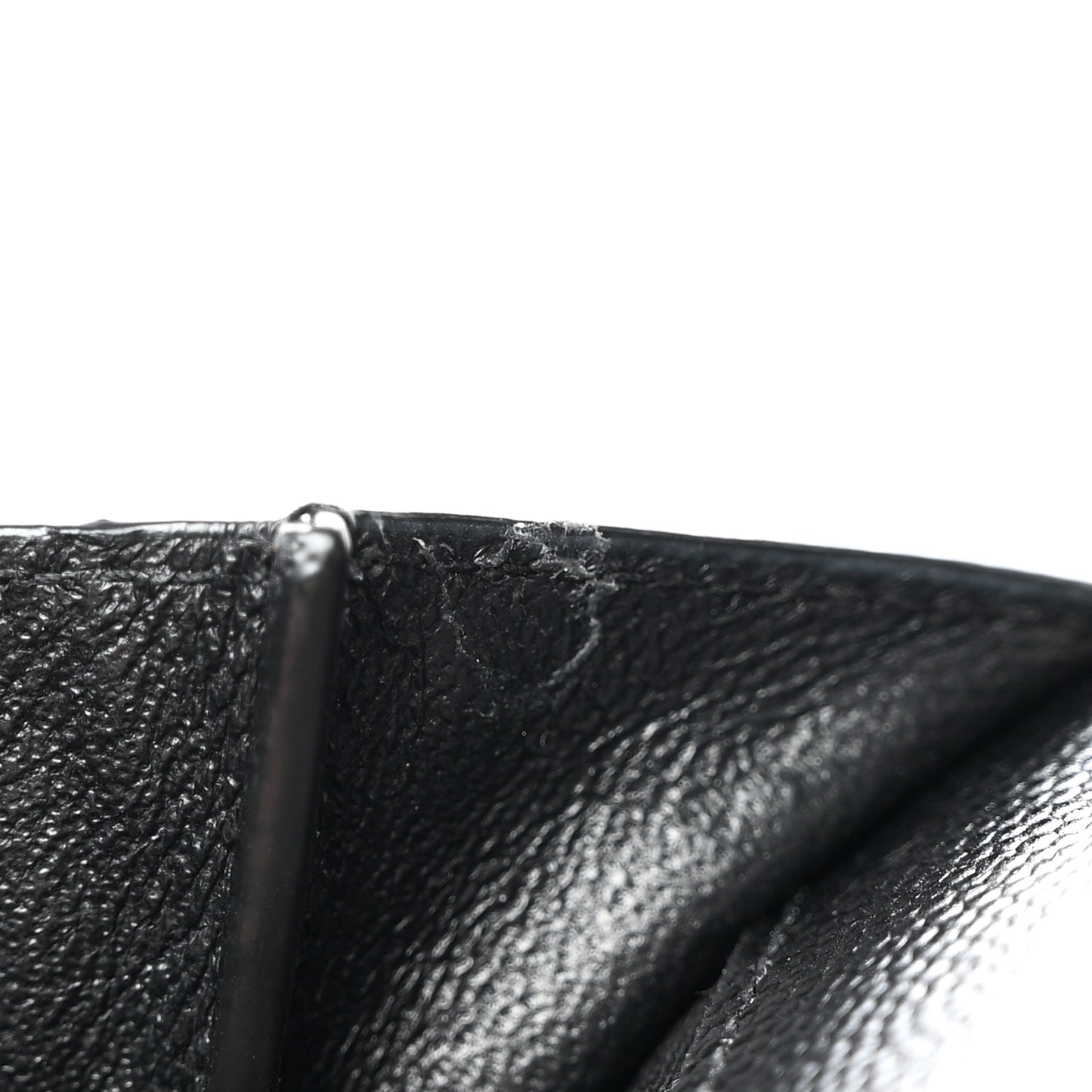 Grain De Poudre Textured Mixed Matelasse Triquilt Monogram Clutch Black