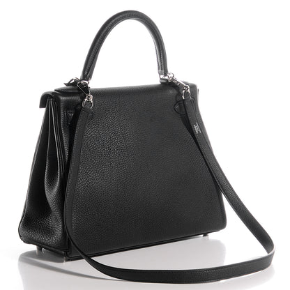 Hermes Togo Kelly Retourne 28 Black 23 of 31