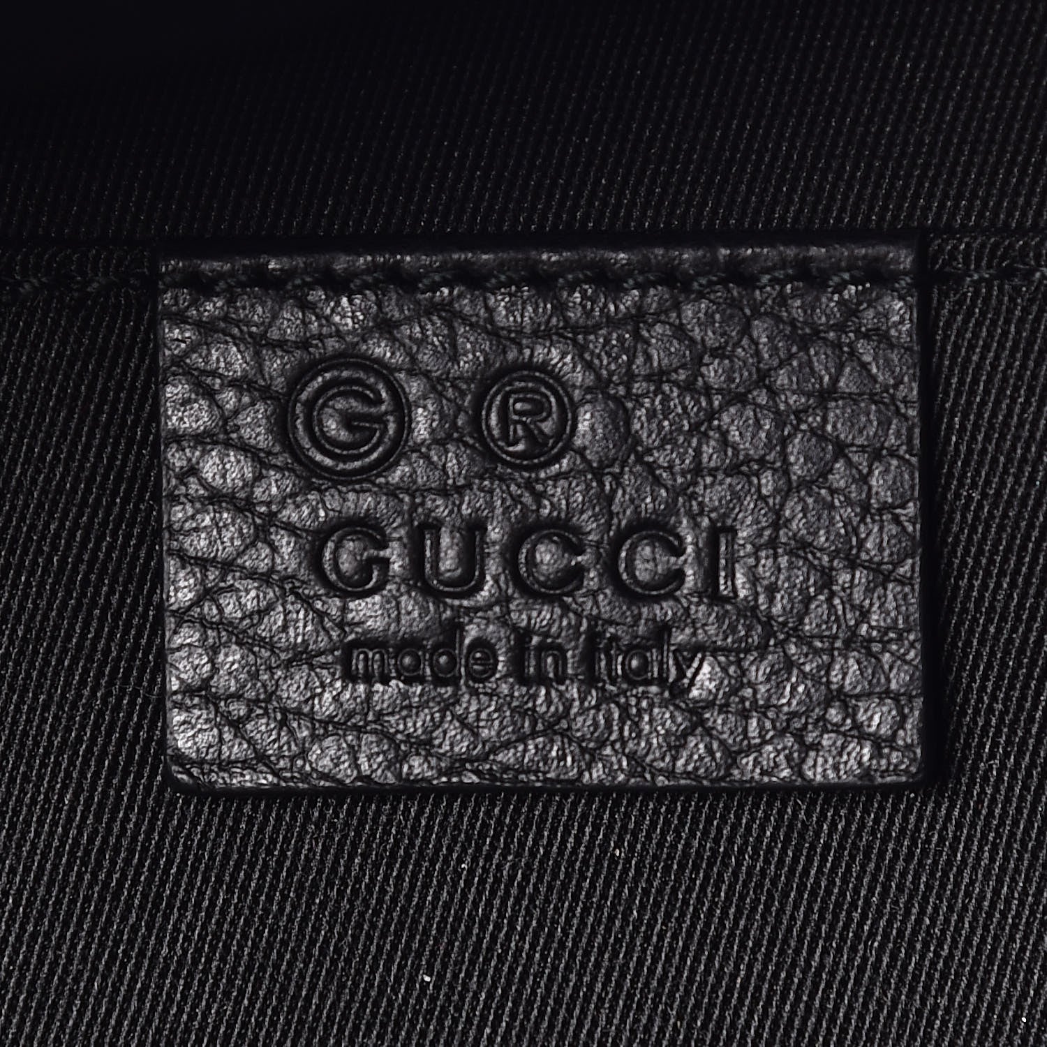Gucci Nylon Monogram Fanny Pack Belt Bag Black 9 of 10