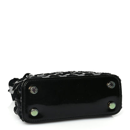 Louis Vuitton Patent Lambskin Fascination Lockit BB Frame Black 3 of 8