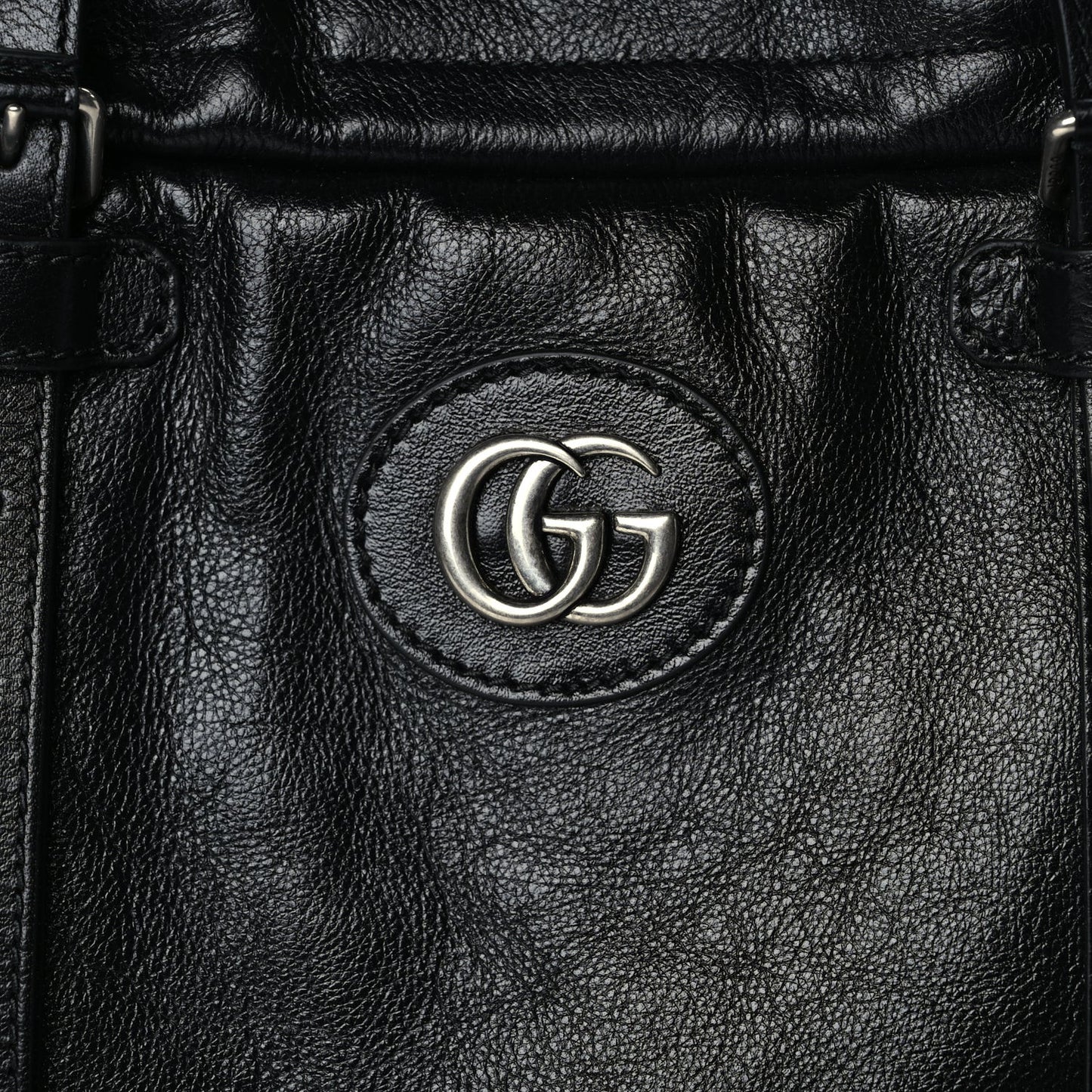 Piuma Lux Energy Monochrome Double G Drawstring Tote Black