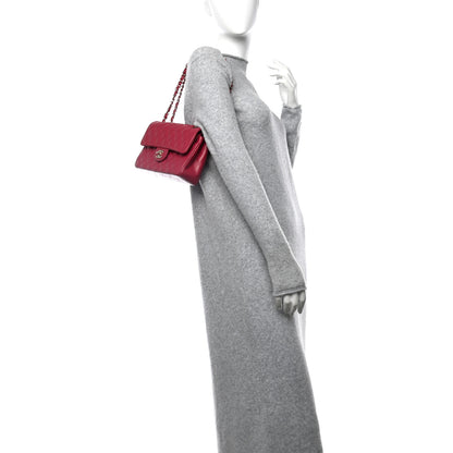 Chanel Caviar Quilted Small Double Flap Fuchsia 2 of 10