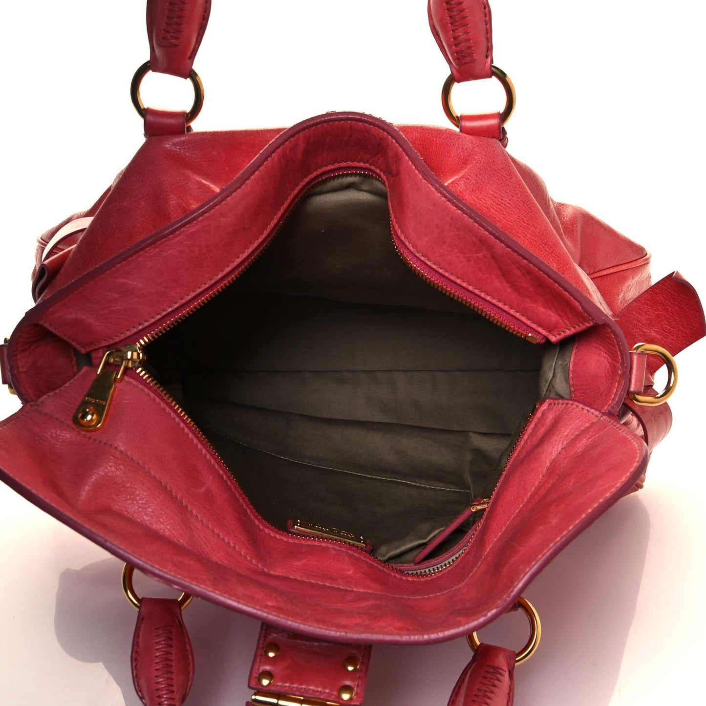 Vitello Lux Medium Bow Bag Rosa