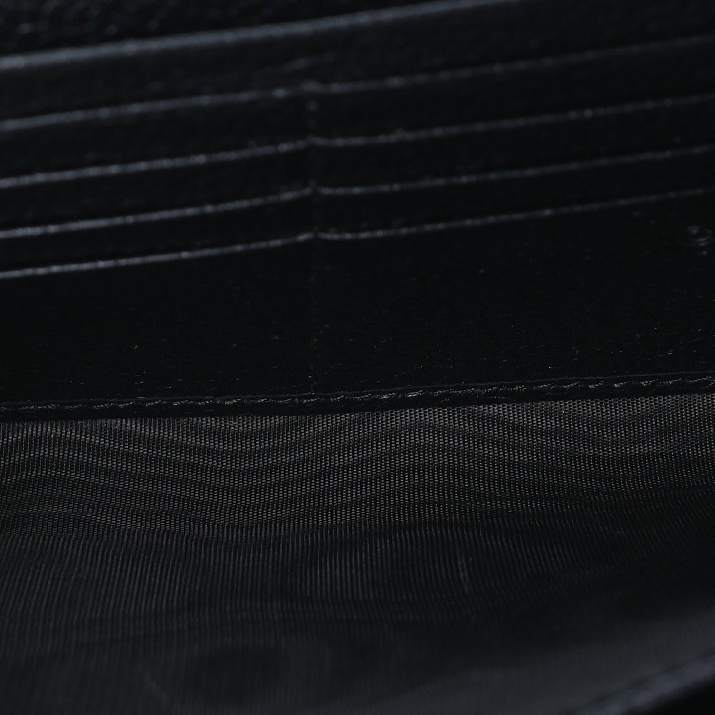 Calfskin GG Marmont Chain Wallet  Black