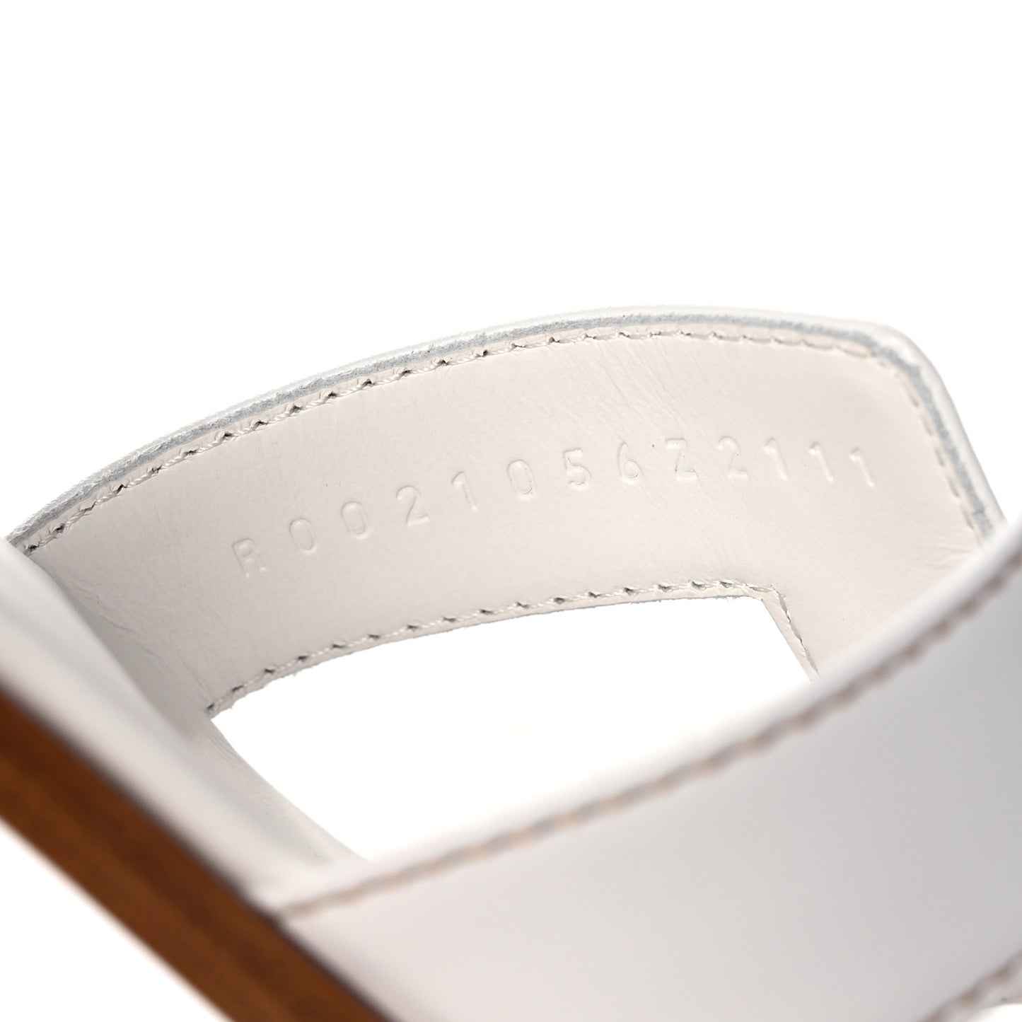 Box Calfskin Oran Sandals 35.5 White