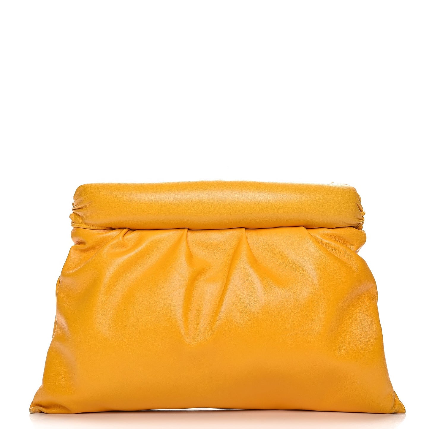 Lambskin Drawstring Clutch Sunflower