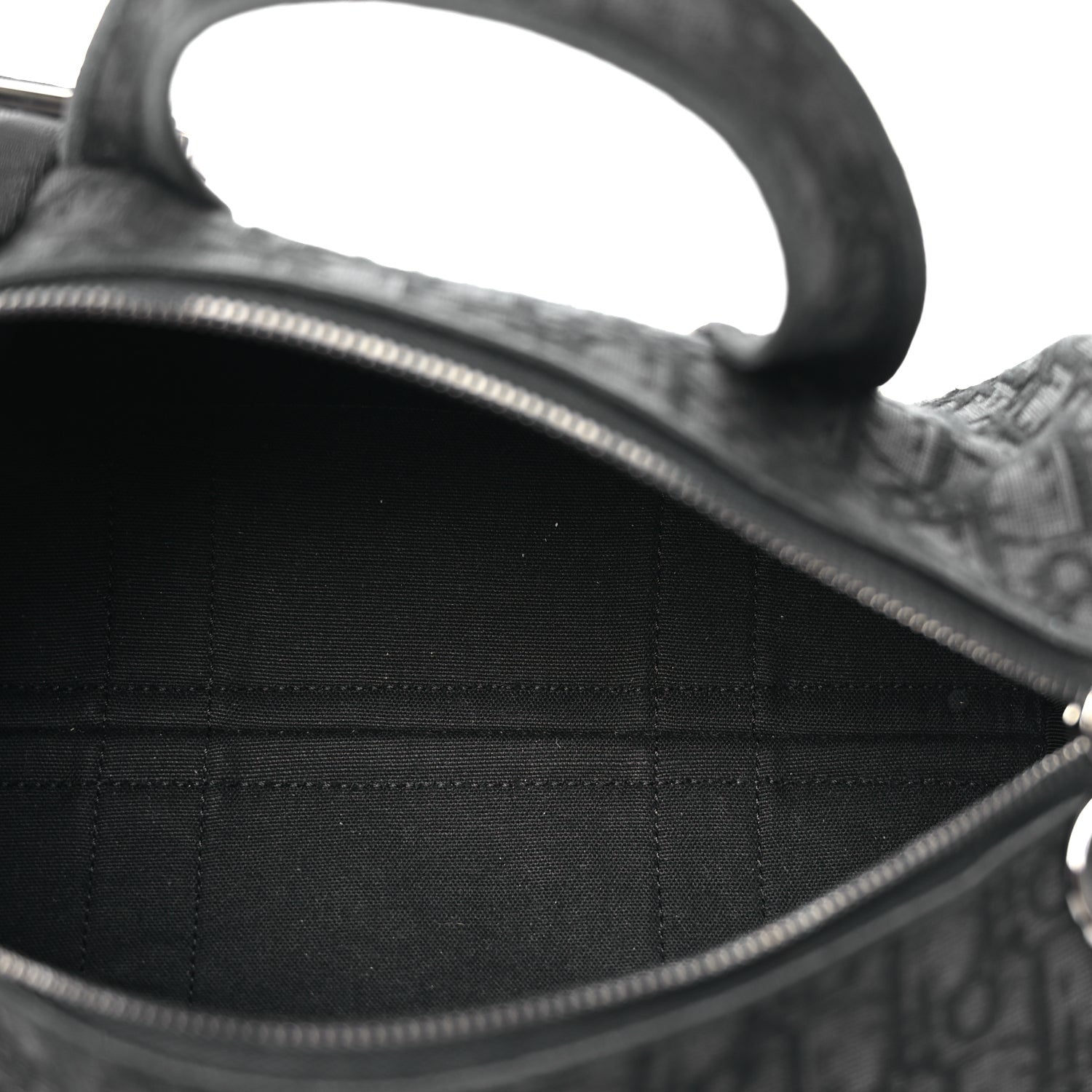 Christian Dior Oblique Jacquard Zipped Messenger Bag Black 4 of 8