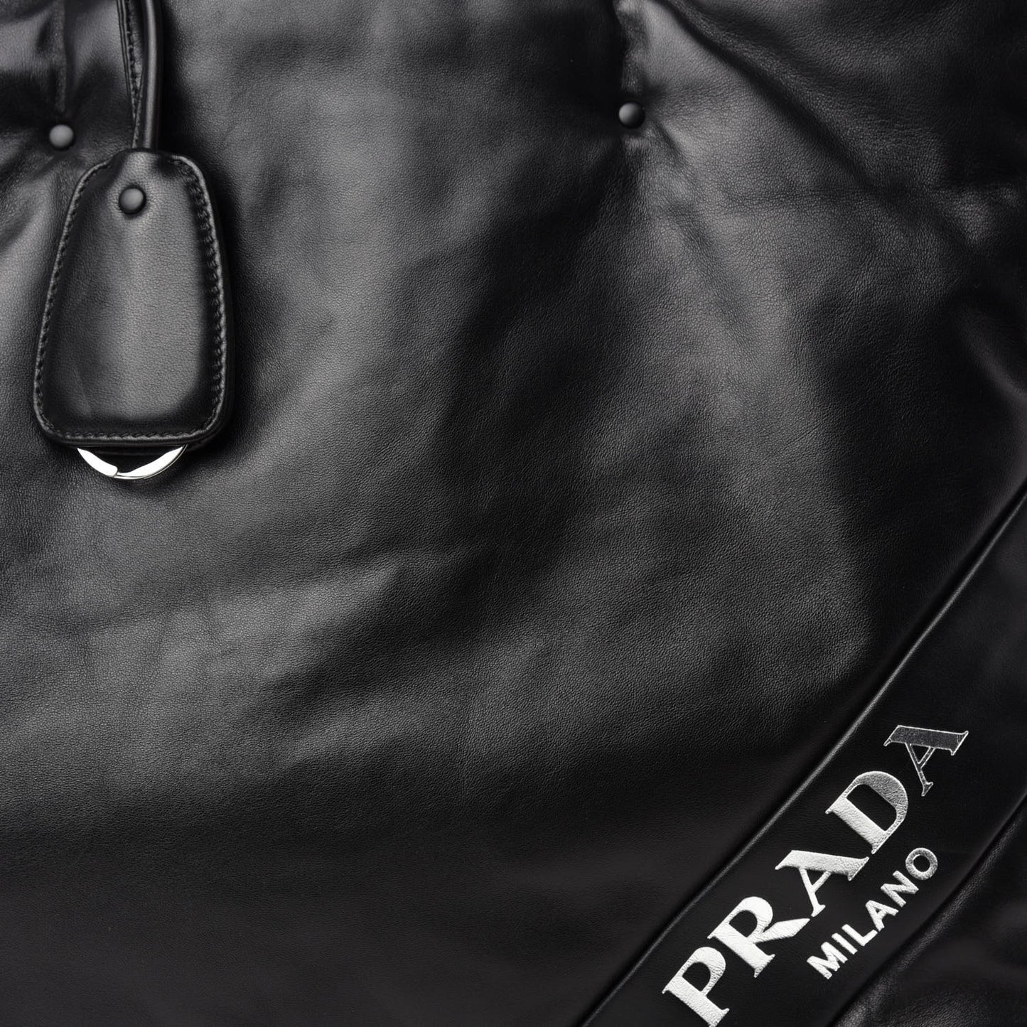 Nappa Soft Large Shopper Tote Black Cobalto