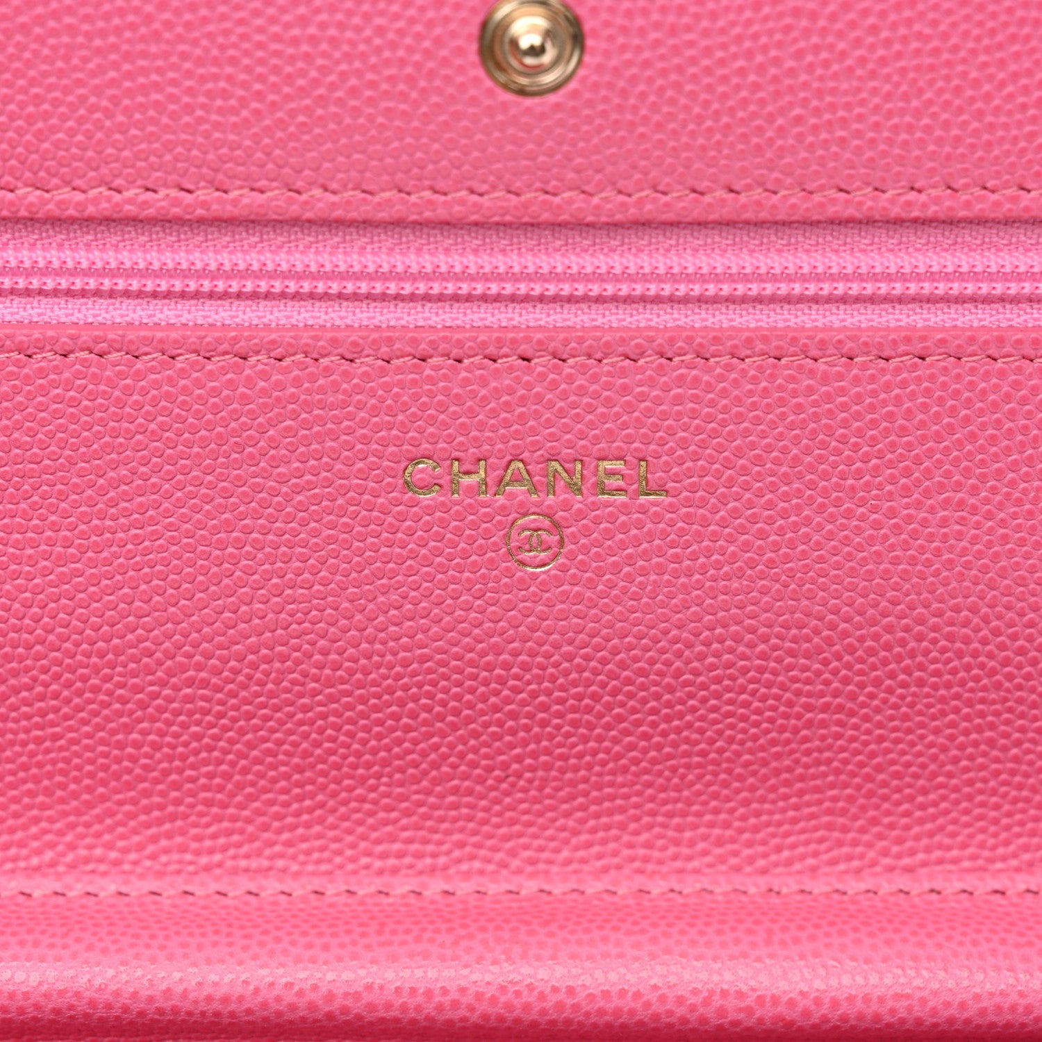 Chanel Caviar Quilted Wallet on Chain WOC Pink 6 of 11