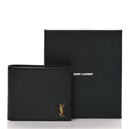 Saint Laurent Shiny Calfskin Tiny Bi-Wallet Black 8 of 8