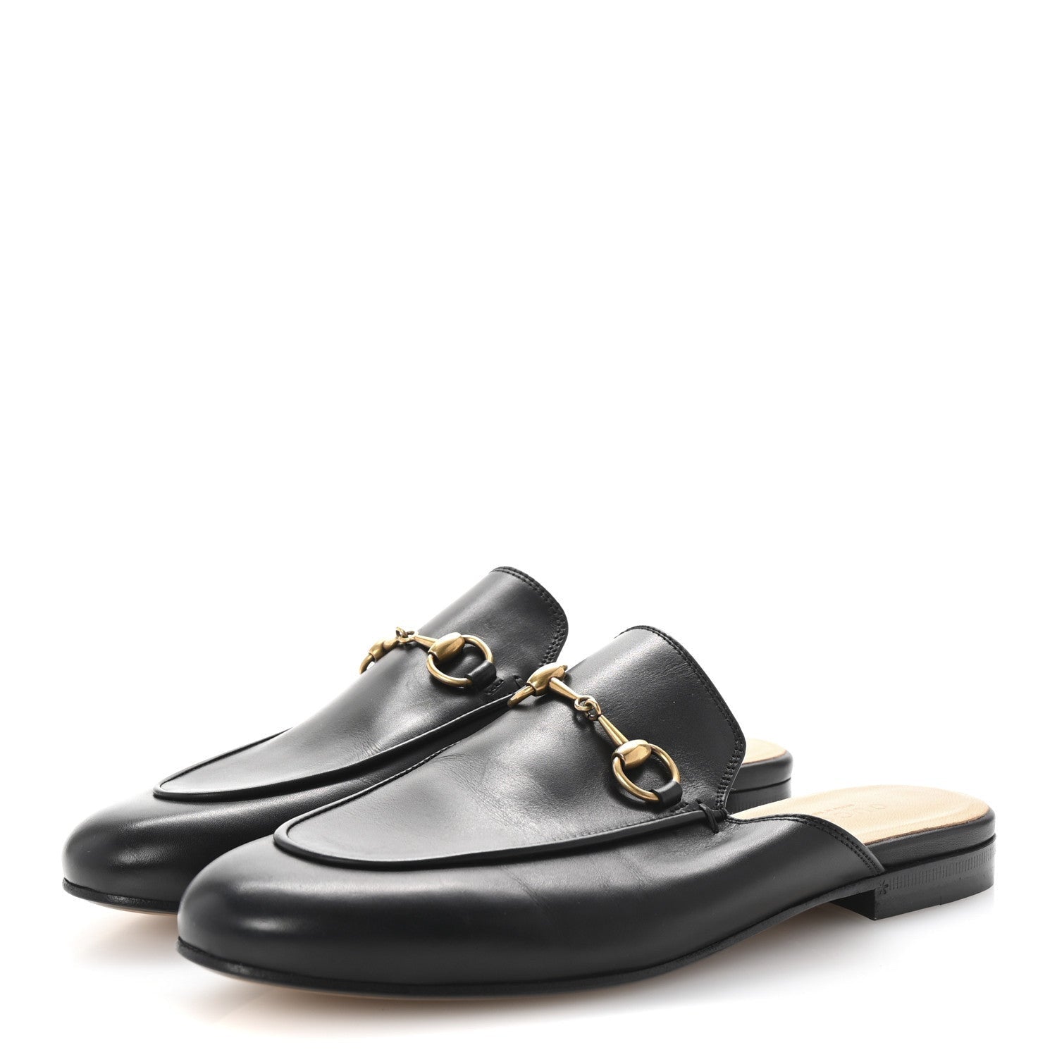 Gucci Calfskin Womens Princetown Slippers 37 Black 4 of 7