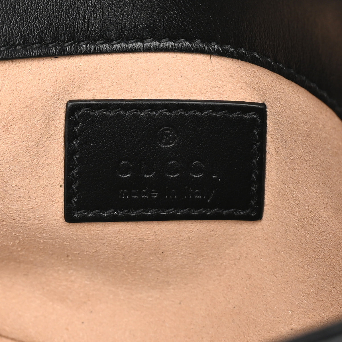 Gucci Calfskin Matelasse Monochrome GG Marmont Chain Belt Bag  Black 5 of 8