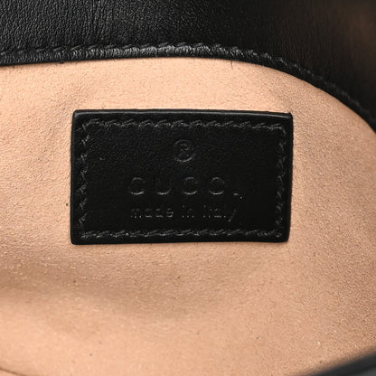 Gucci Calfskin Matelasse Monochrome GG Marmont Chain Belt Bag  Black 5 of 8