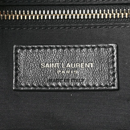 Saint Laurent Lambskin Quilted Pochon Drawstring Tote Bag Black 6 of 10