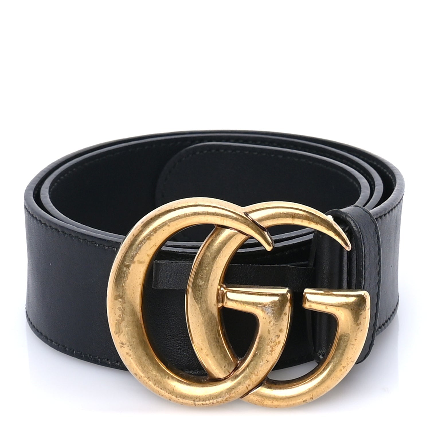 Gucci Calfskin Double G 40mm Belt 70 28  Black 1 of 5