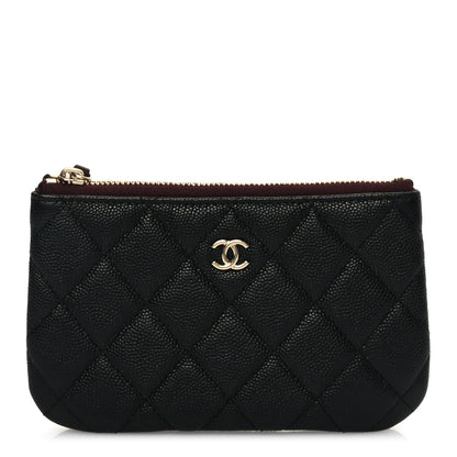 Chanel Caviar Quilted Small Cosmetic Case Black 1 of 9