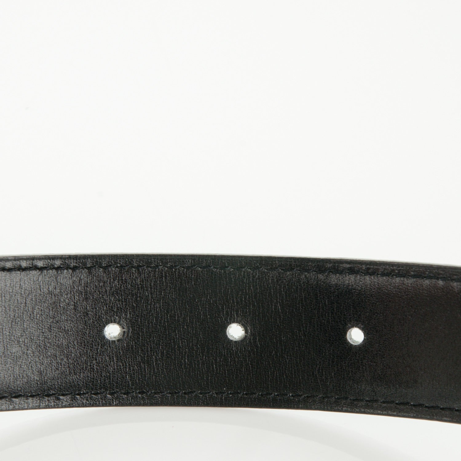 Hermes Box Togo 32mm H Belt 80 Black Ciel 3 of 11