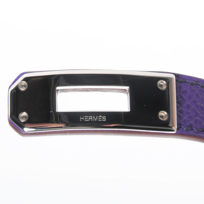 Hermes Epsom Kelly Double Tour Bracelet Medium Crocus Purple 8 of 8