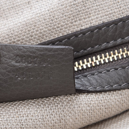 Gucci Pebbled Calfskin Medium Greenwich Shoulder Bag Grey 7 of 8