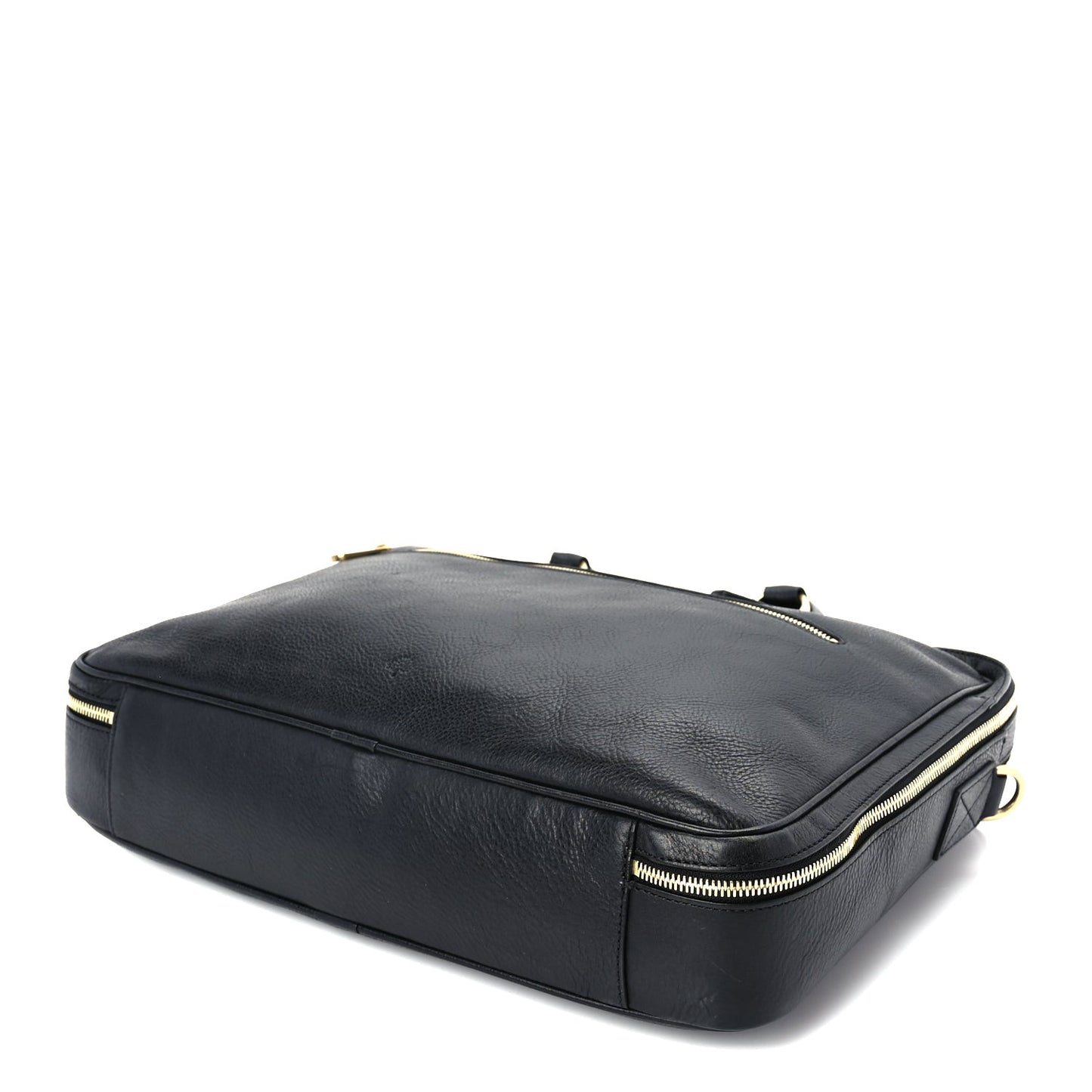 Grained Calfskin Heathcliffe Briefcase  Black