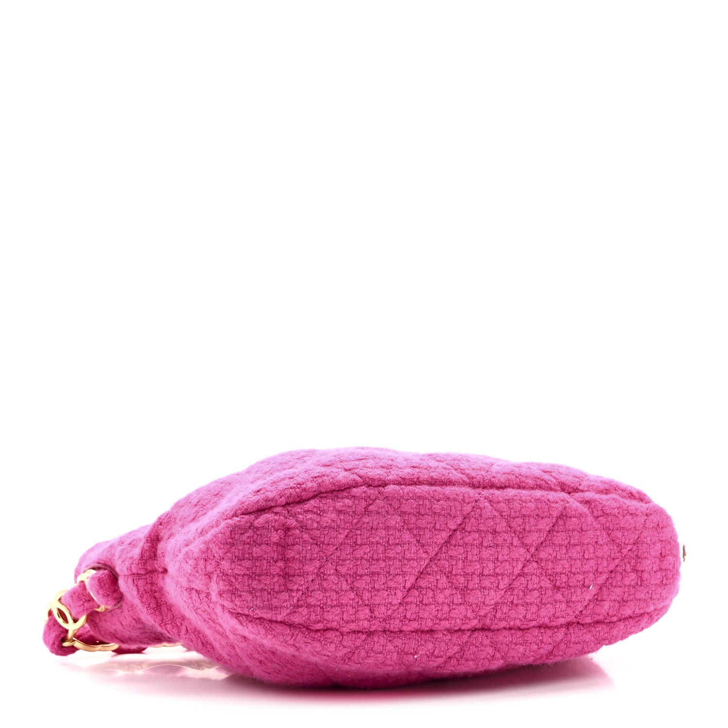 Chanel Cashmere Tweed Quilted CC Links Hobo Fuchsia 4 of 10