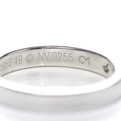 Cartier Platinum Diamond 3mm C De Wedding Band Ring 49 5 6 of 6