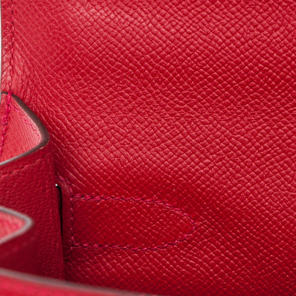 Hermes Epsom Kelly Sellier 32 Rouge Casaque 18 of 28