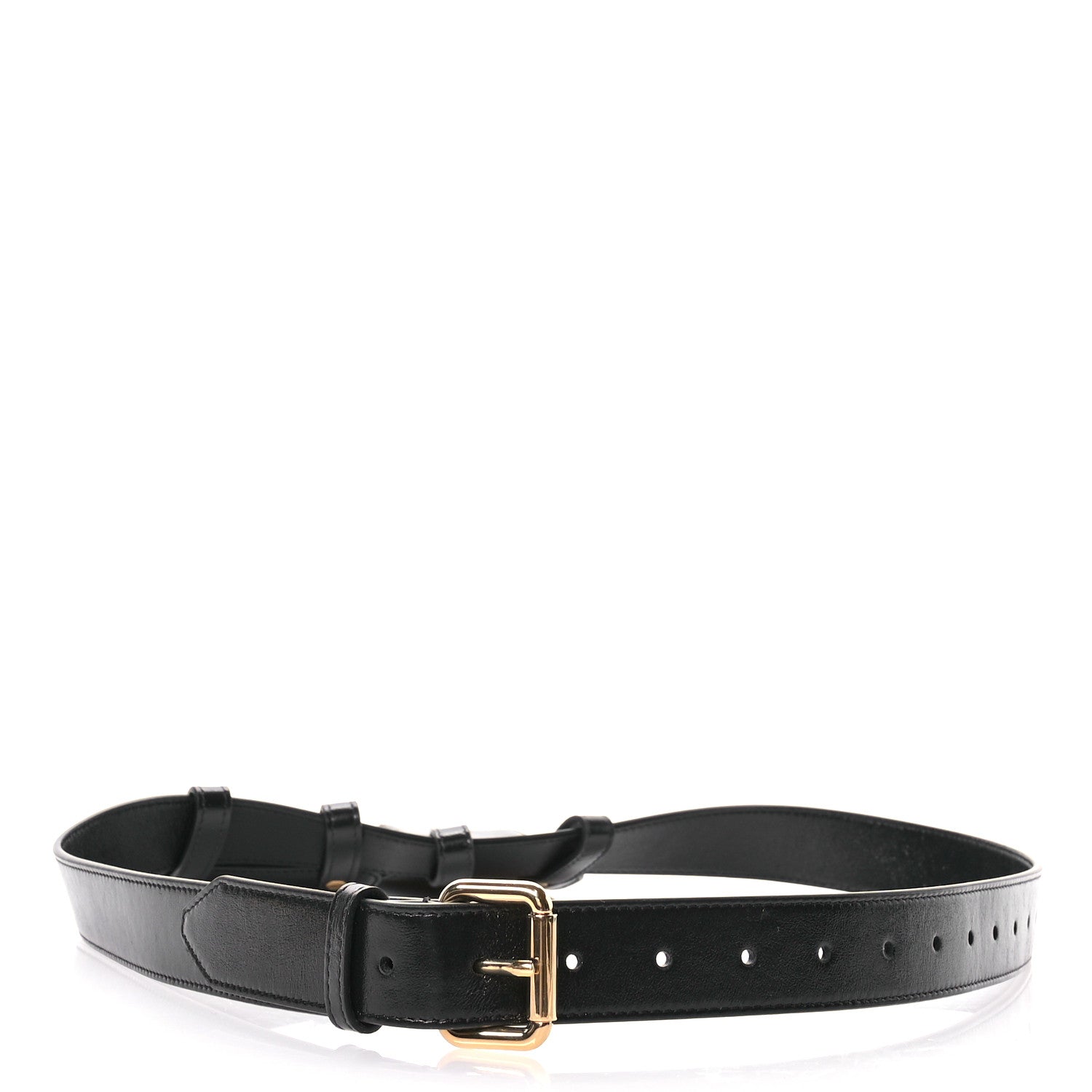 Fendi Vitello Glacier Utility Belt Pouch Black 4 of 15