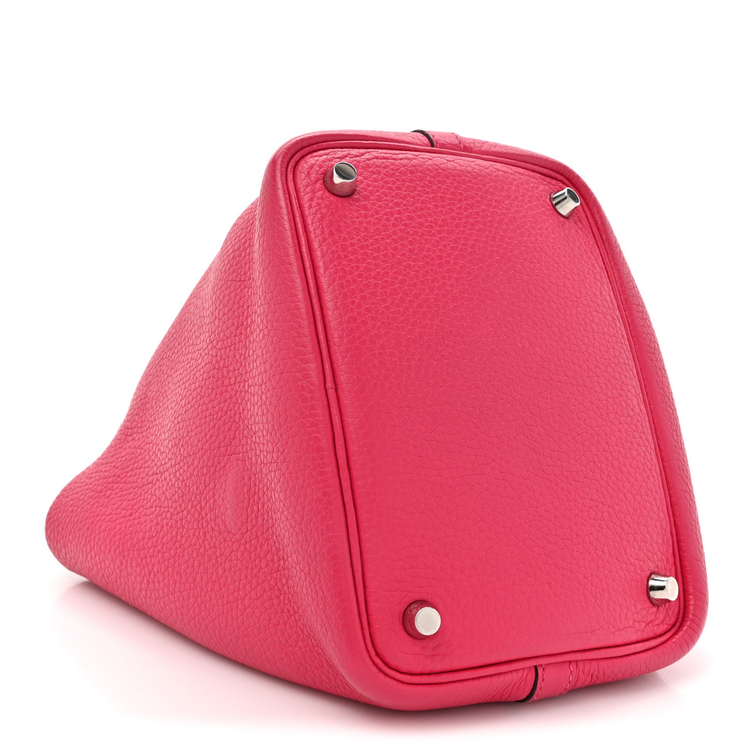 Hermes Taurillon Clemence Swift Eclat Picotin Lock 18 PM Rose Mexico Rouge De Coeur 4 of 13