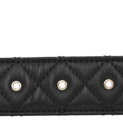 Chanel Calfskin Quilted CC Chain Belt 80 32 Black 4 of 7