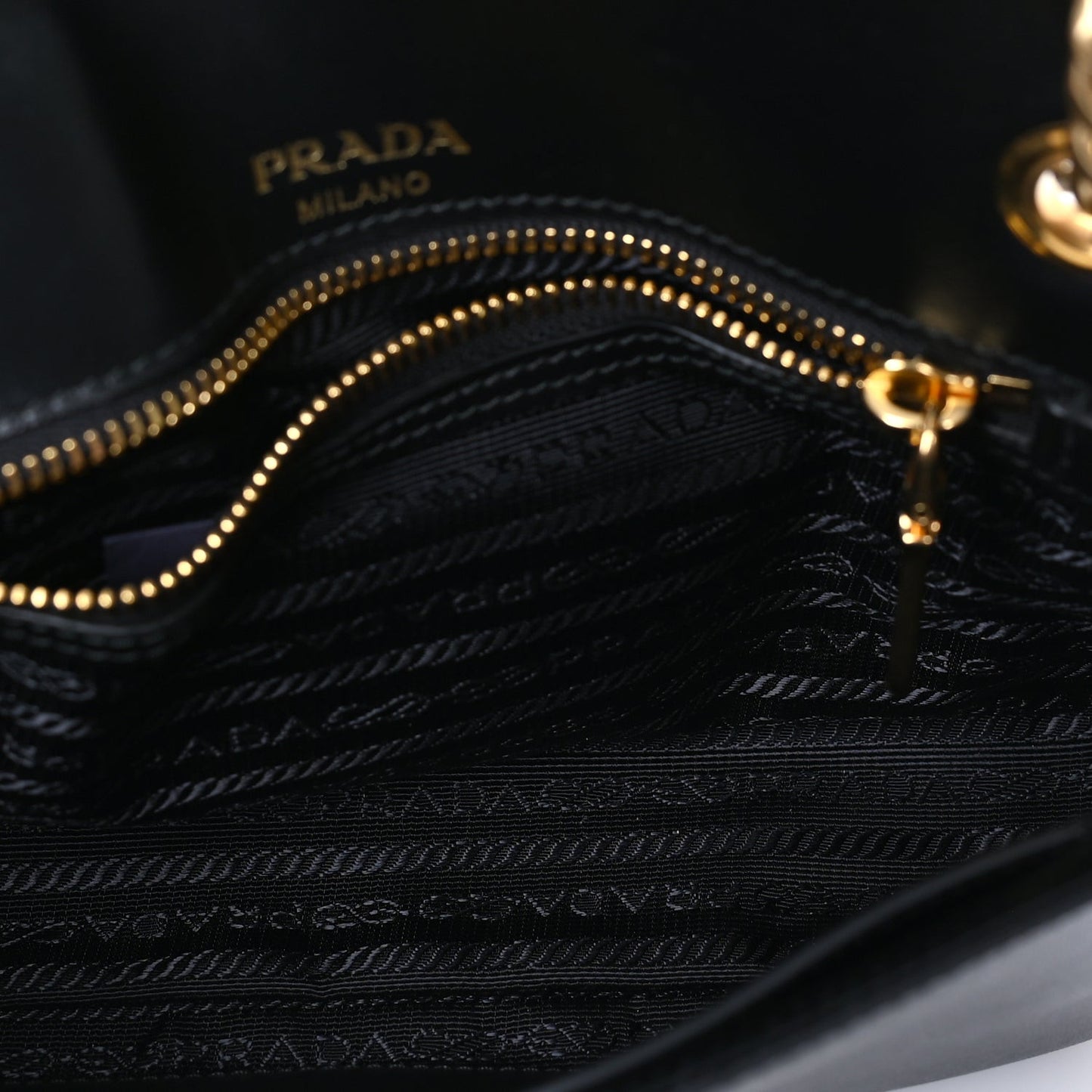 Saffiano Flap Shoulder Bag Black