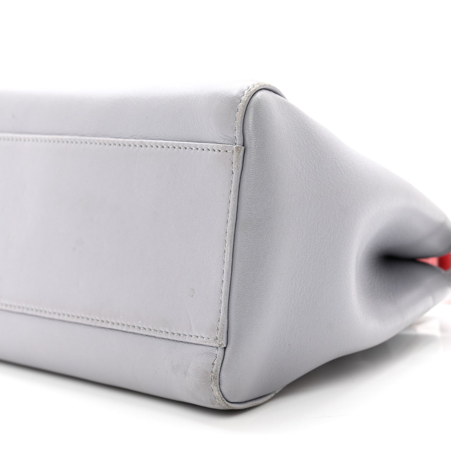 Fendi Nappa Studded Mini Peekaboo Iconic Satchel Grey Multicolor 9 of 12