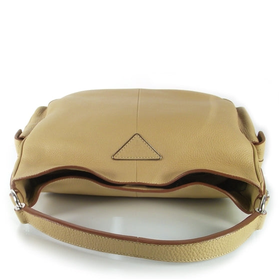 Prada Vitello Daino Buckle Shoulder Bag Sabbia 4 of 10
