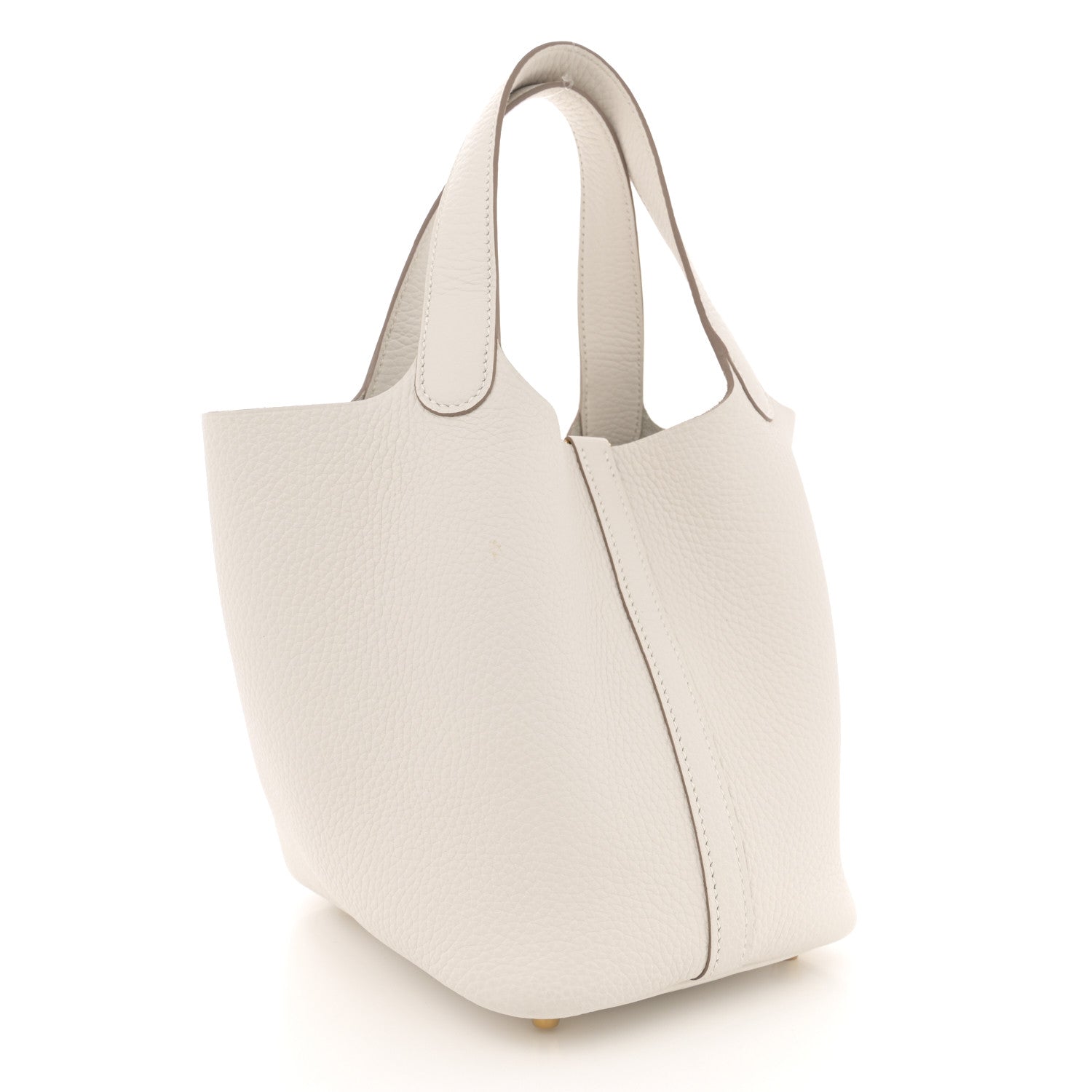 Hermes Taurillon Clemence Picotin Lock 18 PM Gris Pale 3 of 12